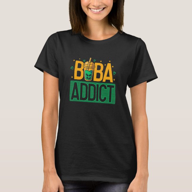 Camiseta Boba Addict Bubble milk Tea Drinker (Frente)