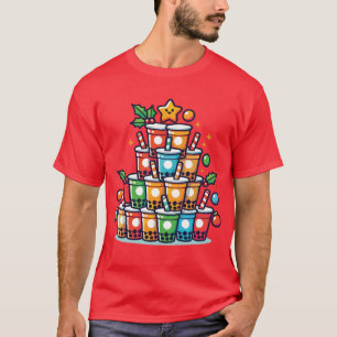 Camiseta Boba Árvore de Natal - Feriado Engraçado do Chá