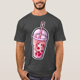 Camiseta Boba Axolotl Kawaii Axolotl Lover Bubble Tea Japão