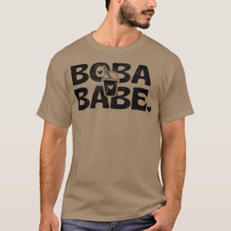 Camiseta Boba Babe Vintage Distressed Bubble Tea Milk Tea