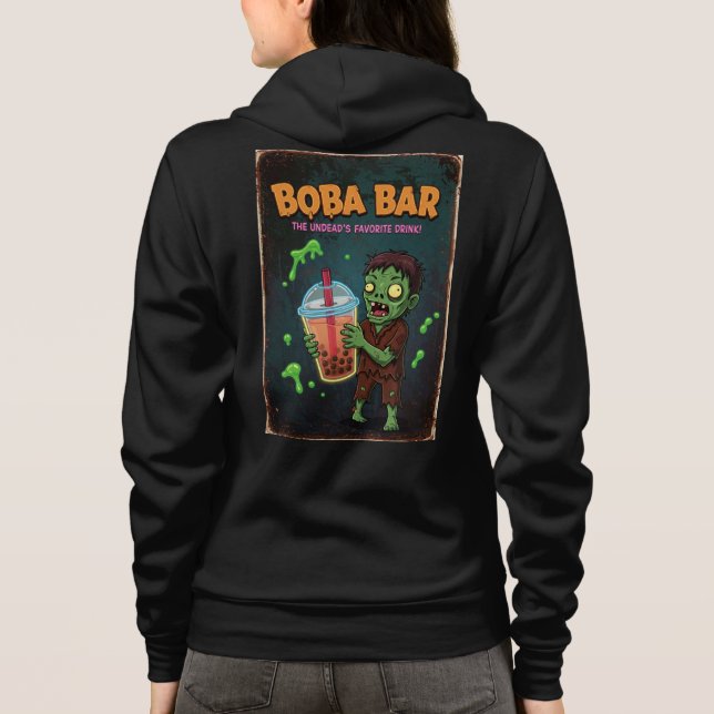 Camiseta Boba Bar – The Undead’s Favorite Drink! Adult (Verso)