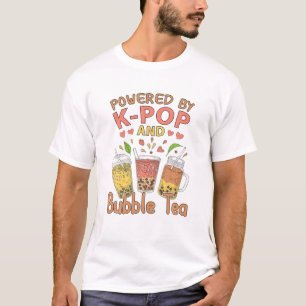 Camiseta Boba Bebe Leite Coreano Anime K-Pop Bubble Tea