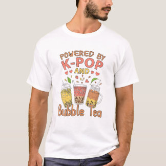 Camiseta Boba Bebe Leite Coreano Anime K-Pop Bubble Tea