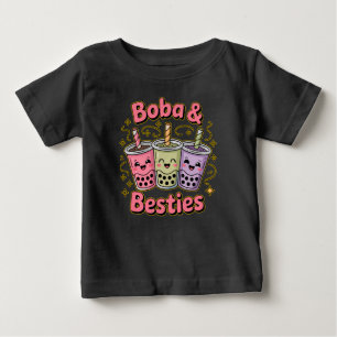 Camiseta BOBA & Besties Vibes - Perfeito para Boba Tea Love