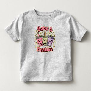 Camiseta BOBA & Besties Vibes - Perfeito para Boba Tea Love