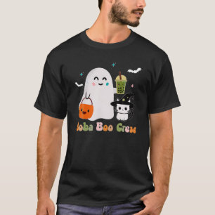Camiseta Boba Boo Crew Ghost Cute Bubble Tea Kawaii Hal