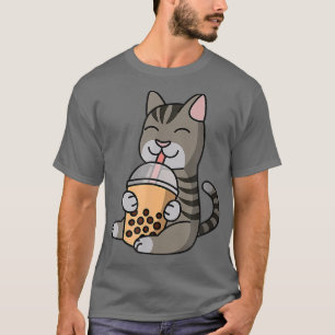 Camiseta Boba Bubble milk Ea Abby Cat Pet
