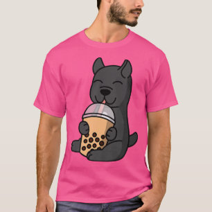 Camiseta Boba Bubble milk Tea Cane Corso Prêmio de Cão