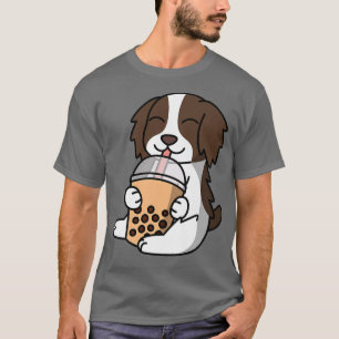 Camiseta Boba Bubble Milk Tea English Springer Spaniel Dog