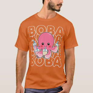Camiseta Boba Bubble milk Tea Kawaii Octopus Adolescentes R