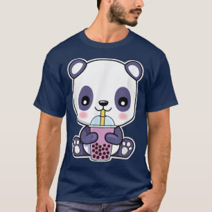 Camiseta Boba Bubble milk Tea Kawaii Panda Lover