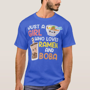 Camiseta Boba Bubble Tea e Ramen Girl Japão