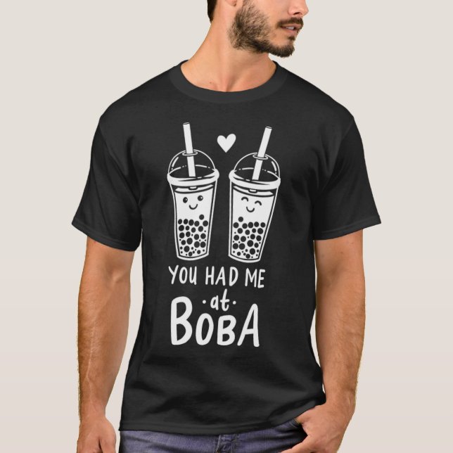 Camiseta Boba Bubble Tea Kawaii amizade bibi & tina (Frente)
