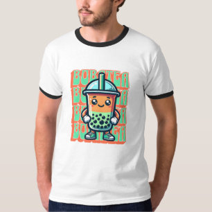 Camiseta Boba Bubble Tea Kawaii Cute Cartoon