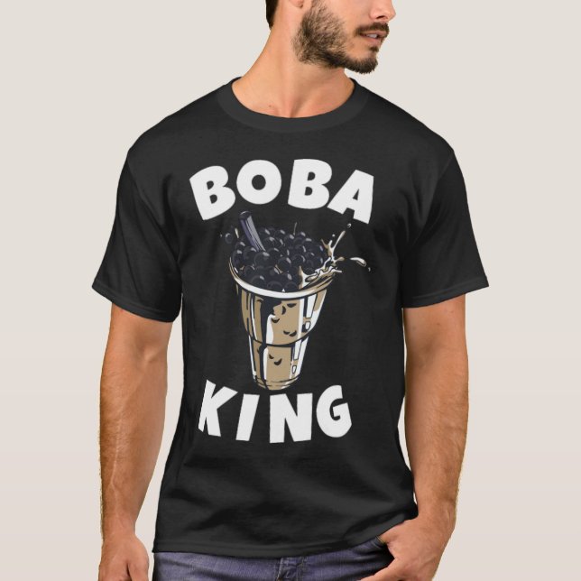 Camiseta Boba Bubble Tea Sweet Drink marca engraçada (Frente)