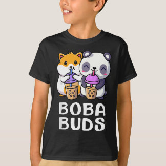 Camiseta Boba Buds Kawaii Cute Bubble Tea Hamster Combinaçã