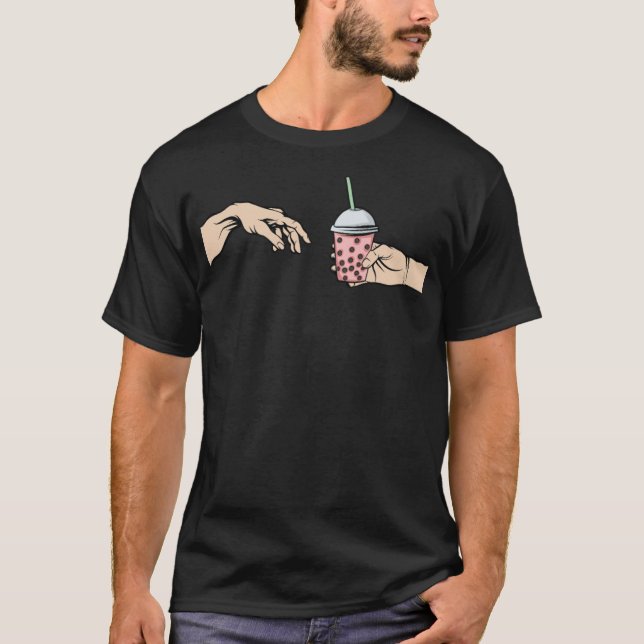 Camiseta Boba Coreano Estilo Estético Bubble Chá Chall (Frente)