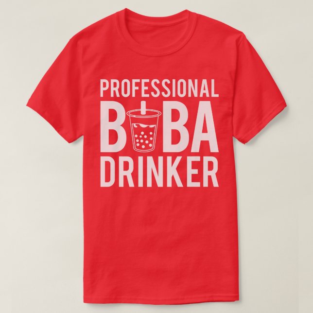 Camiseta Boba Drinker Bubble Tea Premium (Frente do Design)