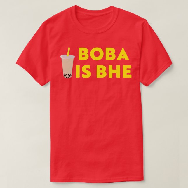 Camiseta Boba é o Bubble Tea para os Filipinos (Frente do Design)