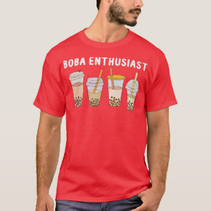 Camiseta Boba Entusiasta Funny Kawaii Bubble Tea Boba Tea