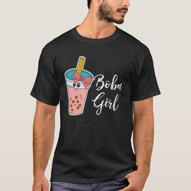 Camiseta Boba  Girl Milk Tea Bubble Tea MP (Frente)