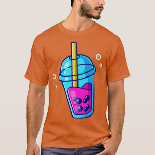 Camiseta Boba Milk Tea Cartoon