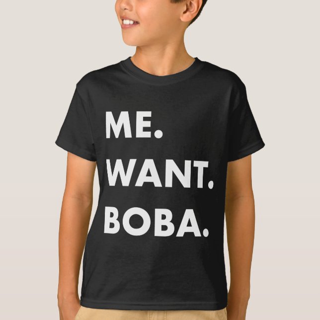 Camiseta Boba Milk Tea Engraçado Bebida Asiática (Frente)