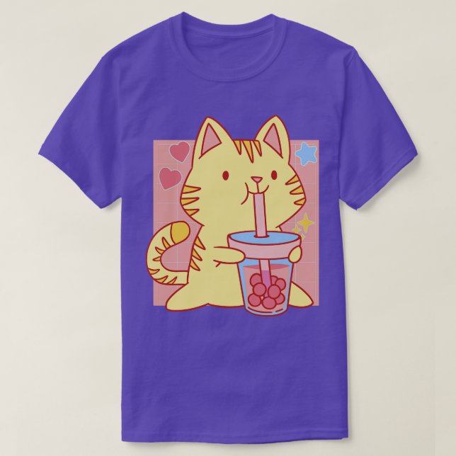 Camiseta Boba Neko Kawaii (Frente do Design)