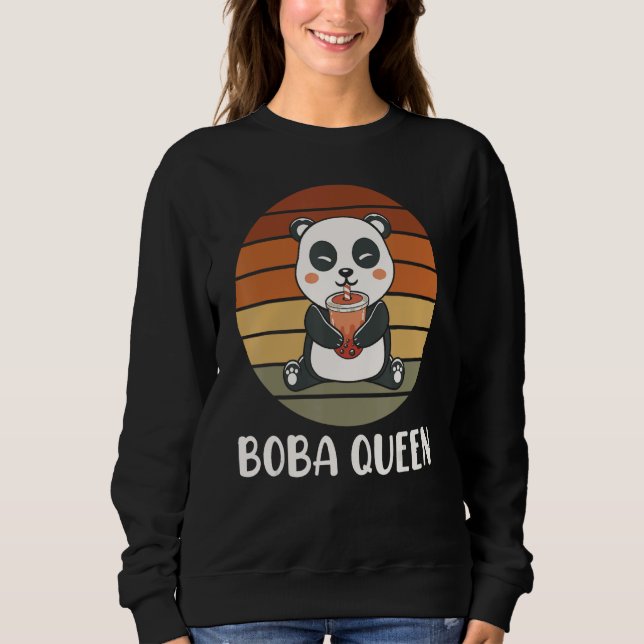Camiseta Boba Queen Panda Bubble Tea Boba Tea (Frente)