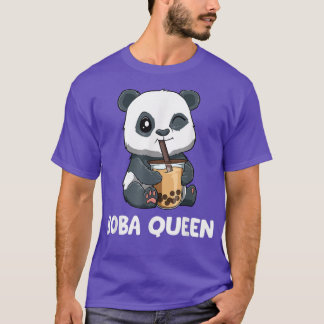 Camiseta Boba Queen PandasFunny Boba Tea