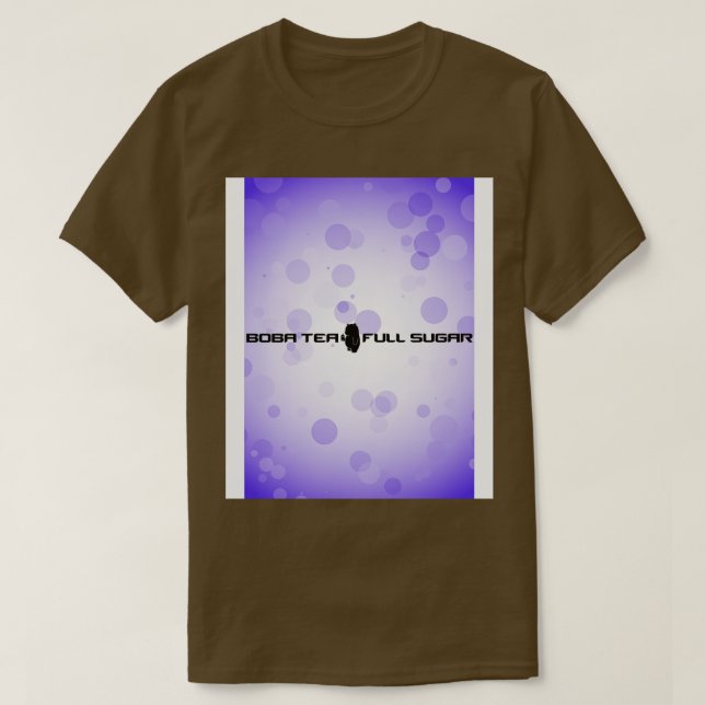 Camiseta Boba Strike Boba Tea Cheio Açúcar CSGO Roxo (Frente do Design)