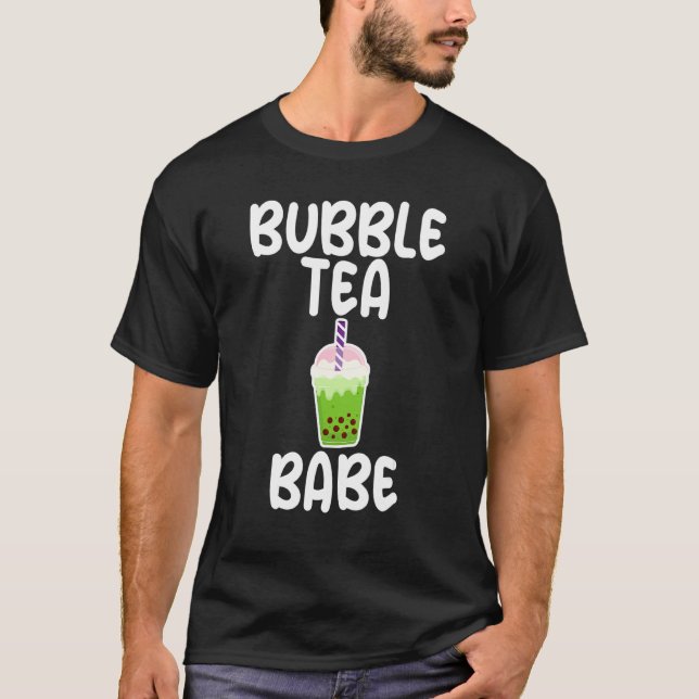 Camiseta Boba Tea Babe Humor Joke For Bubble Tea Women (Frente)