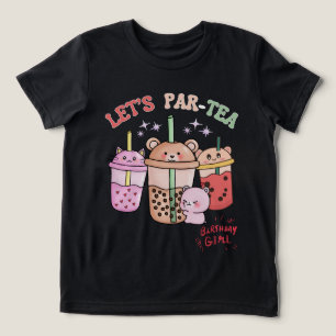Camiseta Boba Tea Birthday Girl Par Tea