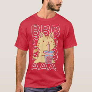 Camiseta Boba Tea Bubble Tea Anime Cat
