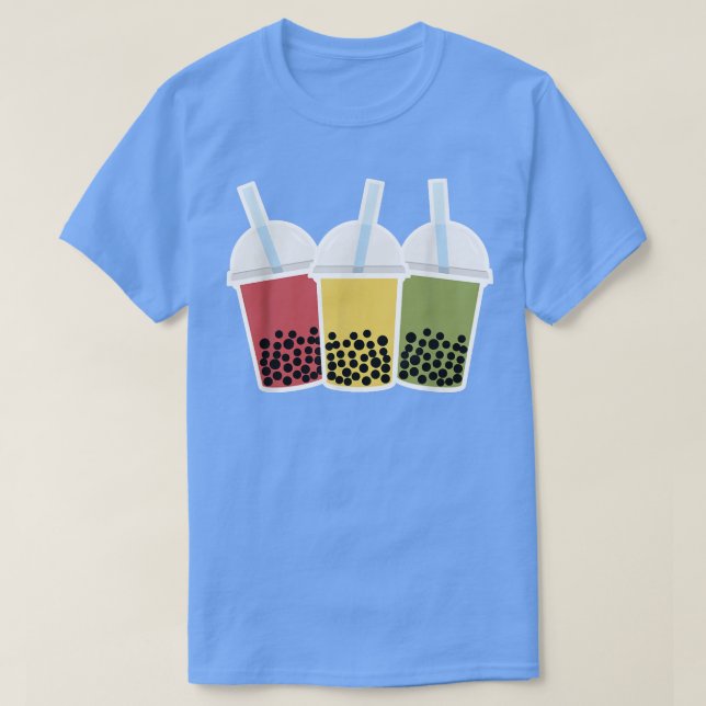 Camiseta Boba Tea Bubble Tea Design (Frente do Design)