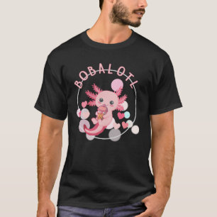 Camiseta Boba Tea Bubble Tea milk Tea Anime Axolotl Cute Ka
