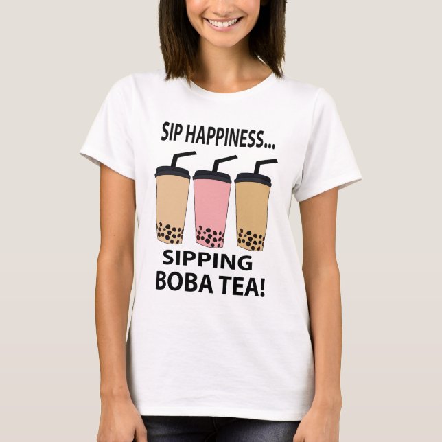 Camiseta Boba Tea Bubble Tea milk Tea Funny Boba Tea (Frente)