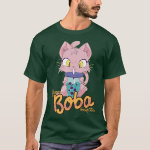 Camiseta Boba Tea Cat Funny Bubble Tea 212