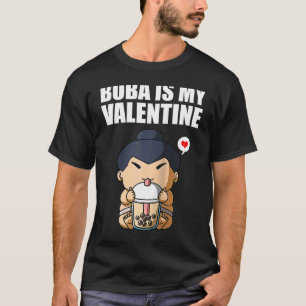 Camiseta Boba Tea é minha Namorados Sumo Anti Valent