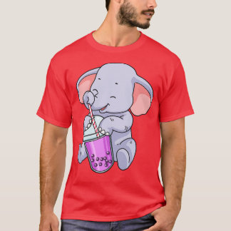 Camiseta Boba Tea Gift Women Elephant Gift Bubble Tea