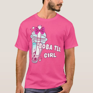 Camiseta Boba Tea Girl Milk Balls Bebidas