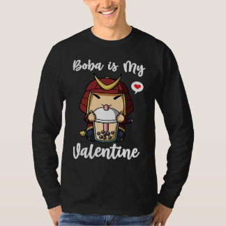 Camiseta Boba Tea is My Valentine Samurai Anti Valentines D
