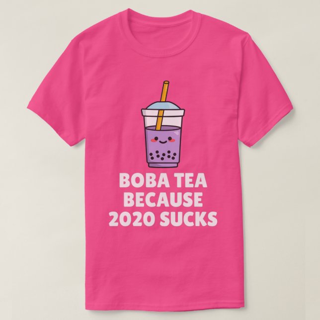 Camiseta Boba Tea Porque 2020 É Uma Droga (Frente do Design)