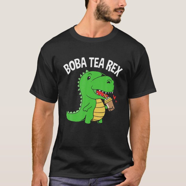 Camiseta Boba Tea Rex Boba Dinosaur (Frente)