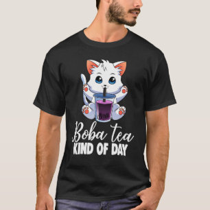Camiseta Boba Tea Tipo Day Cats & Boba Women Boba Tea