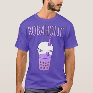 Camiseta Bobaholic Bubble Boba Kawaii Tea Graphic Premium 