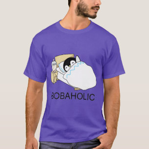 Camiseta Bobaholic Little Penguin g in Bed com alguma Boba