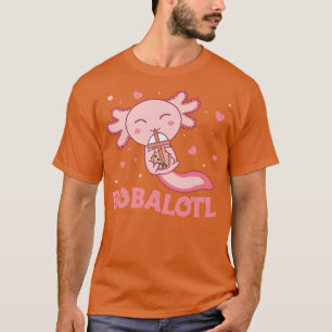 Camiseta Bobalotl Axolotl Amém Animais Doce Bolha Chá A