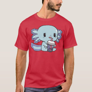 Camiseta Bobalotl Axolotl Amém Animais Doce Bolha Chá A