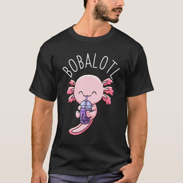 Camiseta Bobalotl Axolotl Boba Tea Bubble milk (Frente)